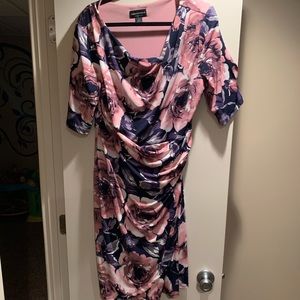 Plus size floral dress